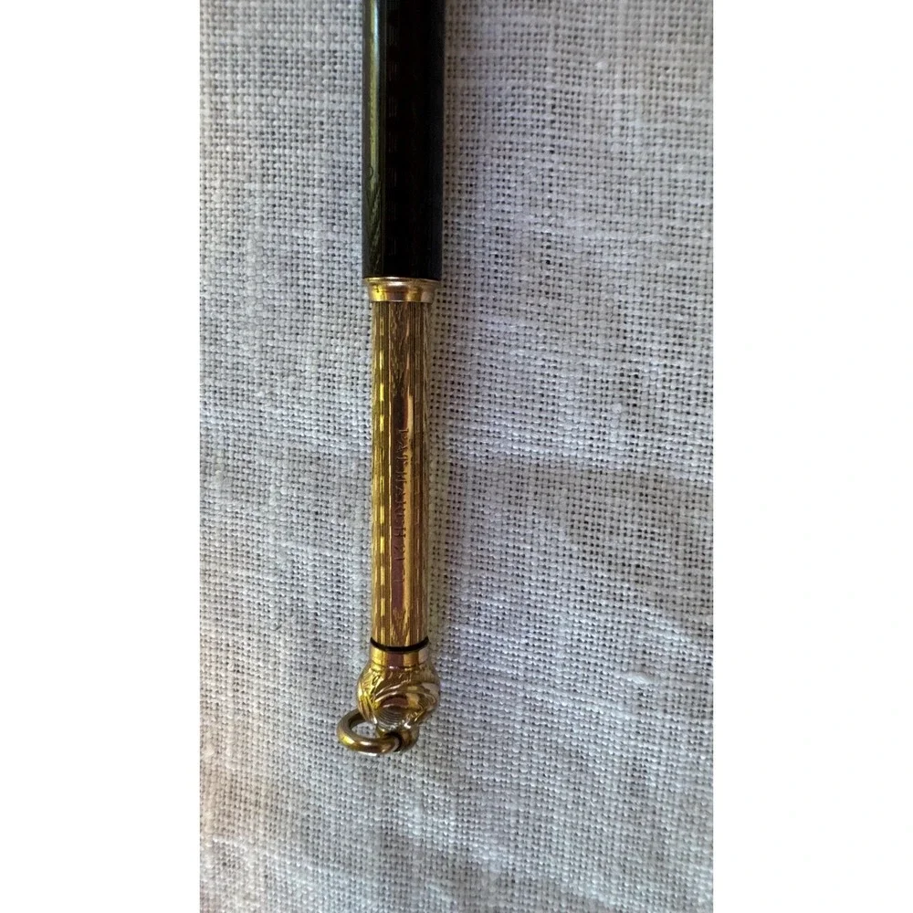 Antique 19 Century Patent March 21 Gold Filled Vulcanite Slide Dip Pen